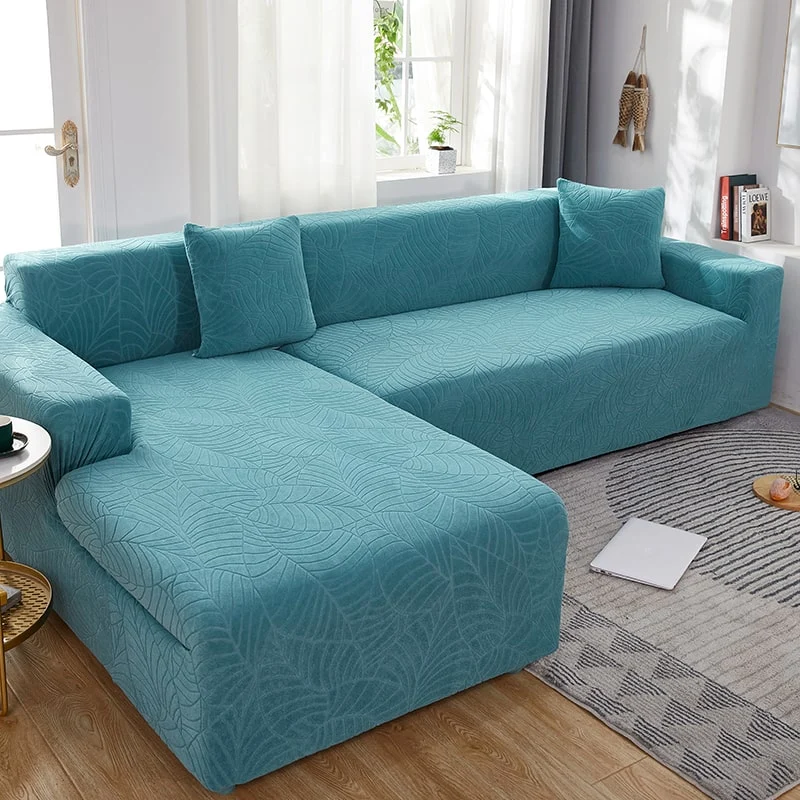 Housse de Canapé d'Angle Imperméable Bleu ciel