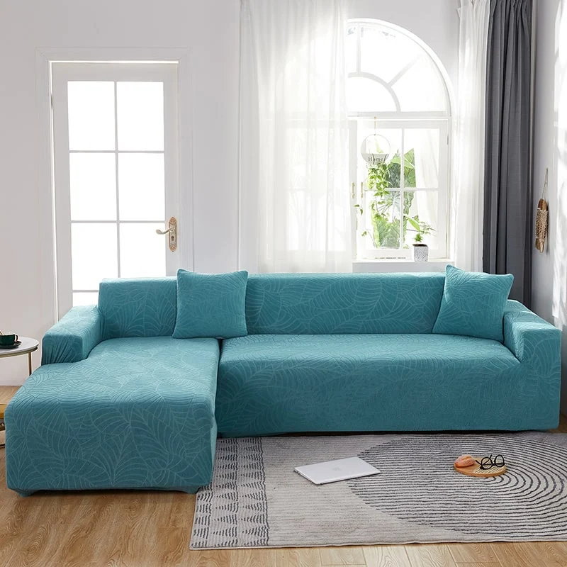 Housse de Canapé d'Angle Imperméable Bleu ciel