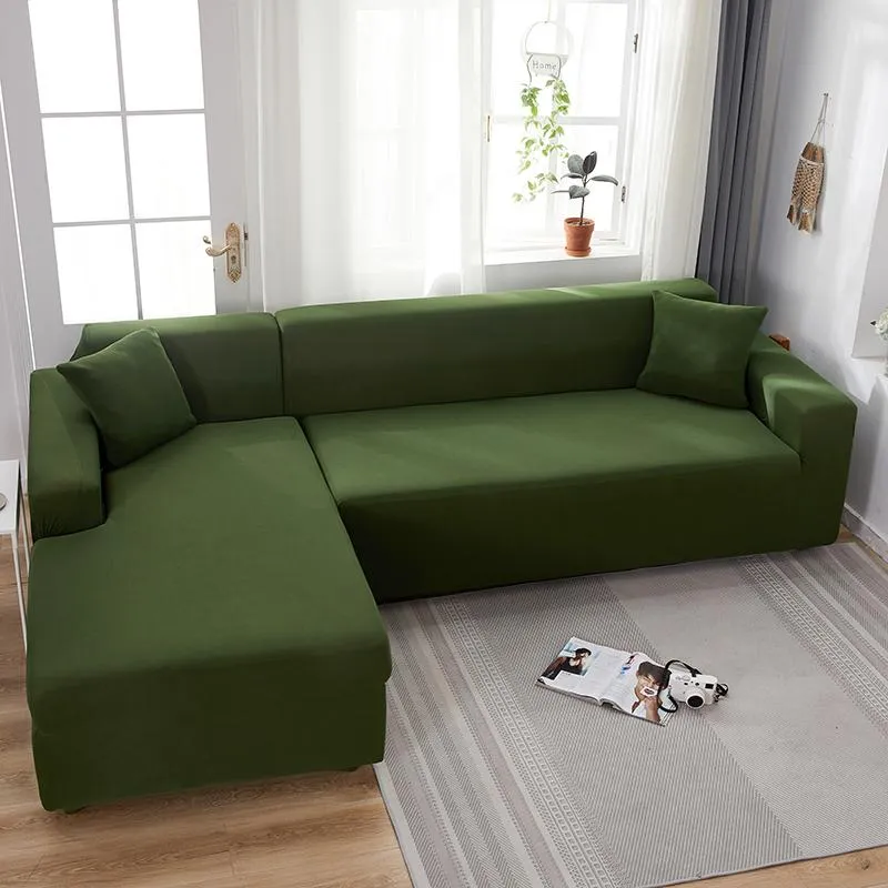 Housse de Canapé d'Angle Vert