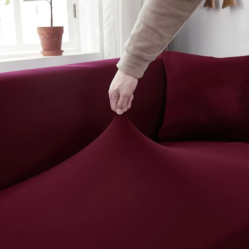 Housse de Canapé d'Angle Vin rouge