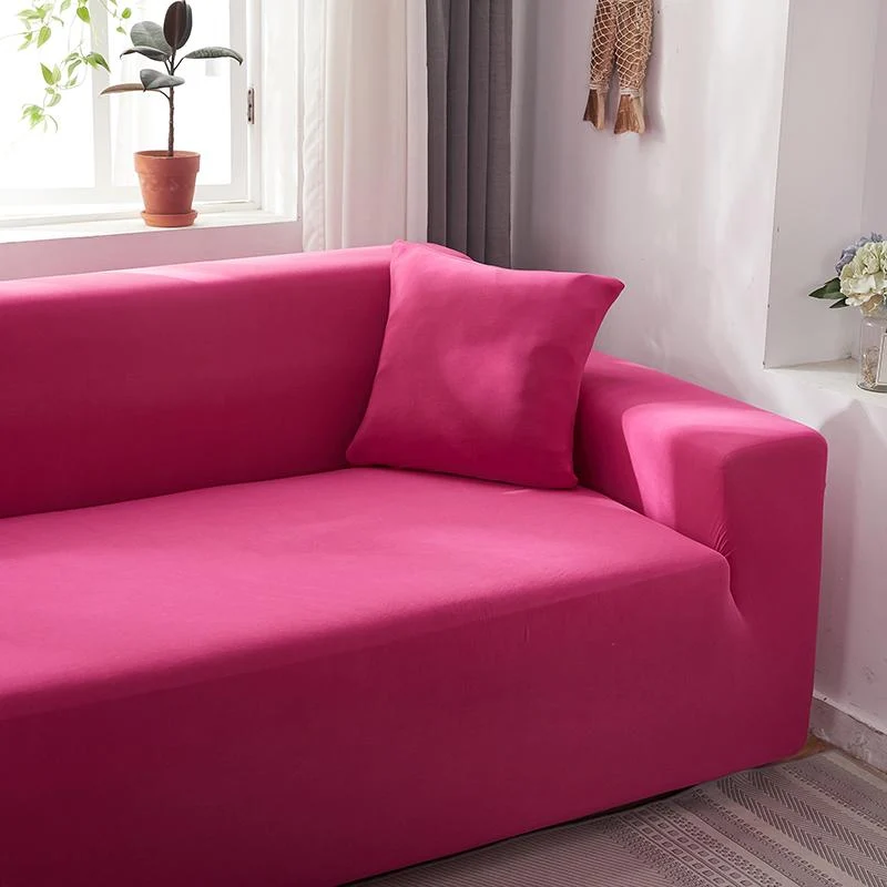 Housse de Canapé d'Angle Rose Bonbon