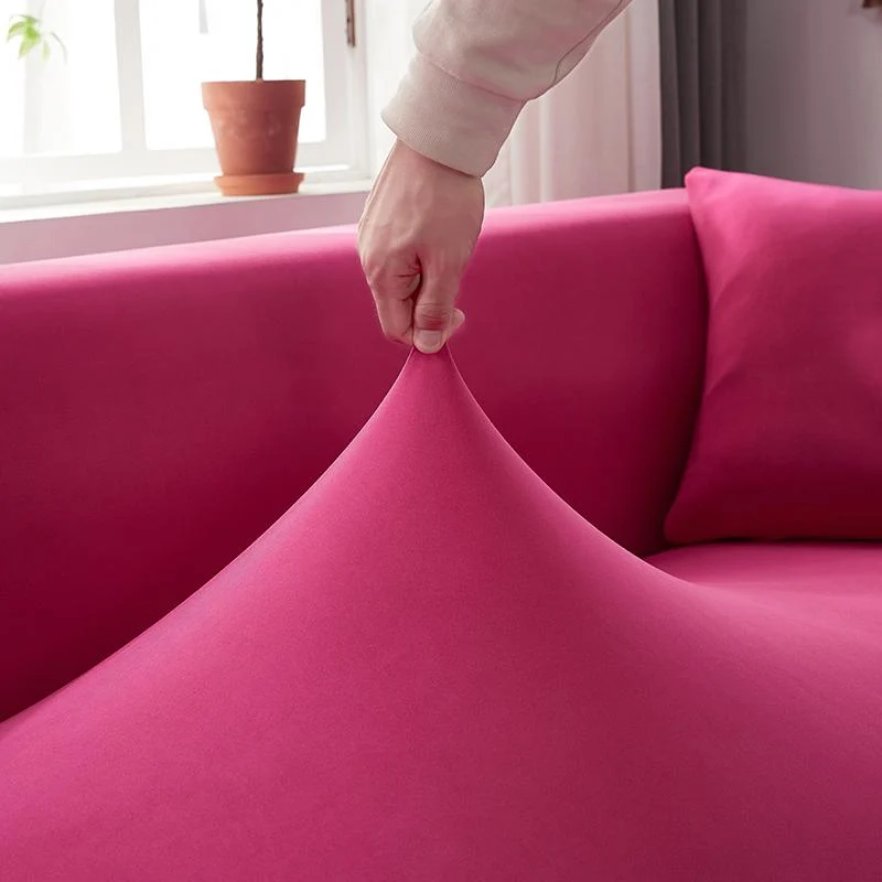 Housse de Canapé d'Angle Rose Bonbon