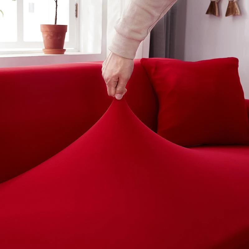 Housse de Canapé d'Angle Rouge