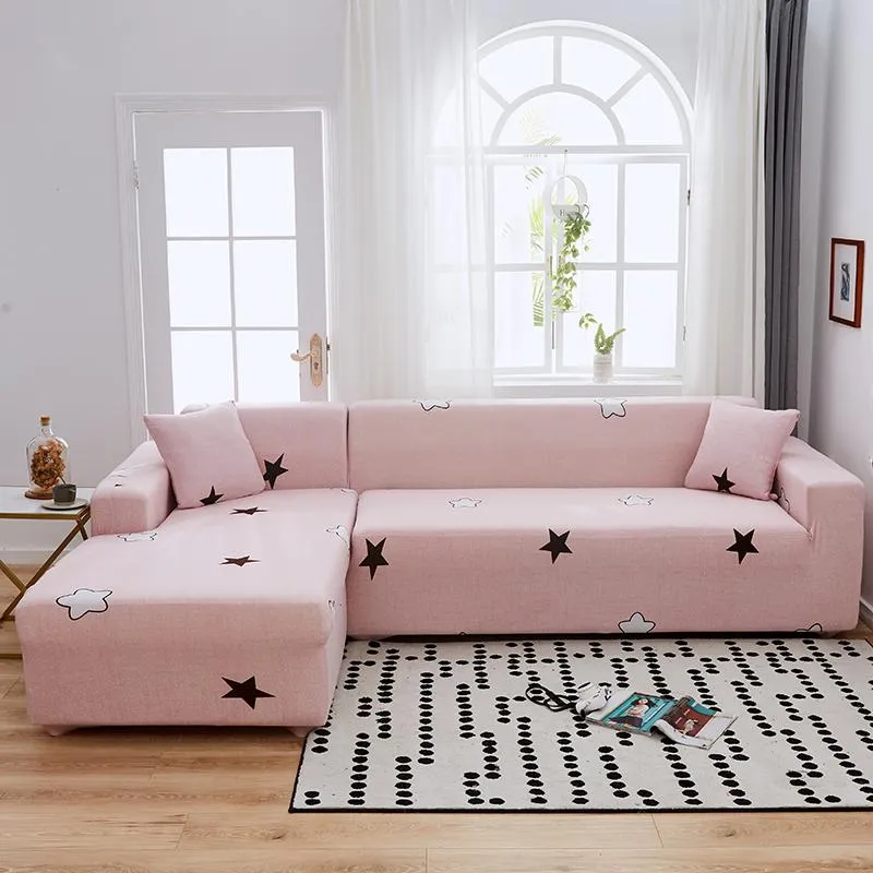 Housse de Canapé d'Angle Pink Star