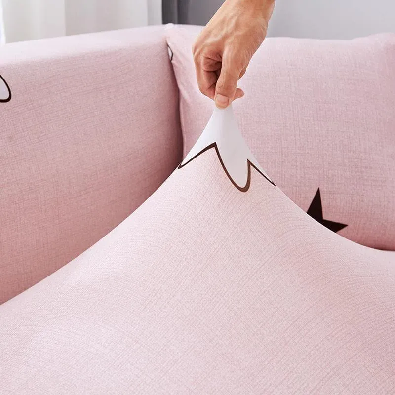Housse de Canapé d'Angle Pink Star