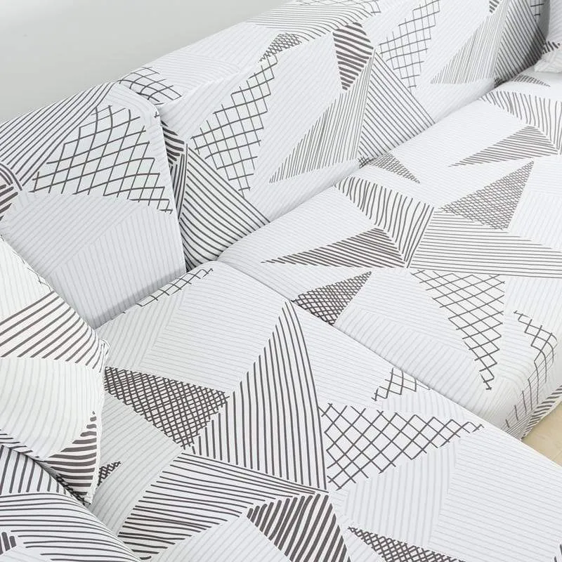 Housse de Canapé d'Angle Scandinave Etoile