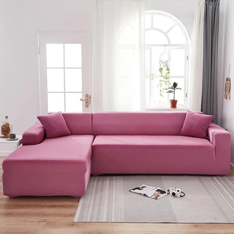 Housse de Canapé d'Angle Magenta