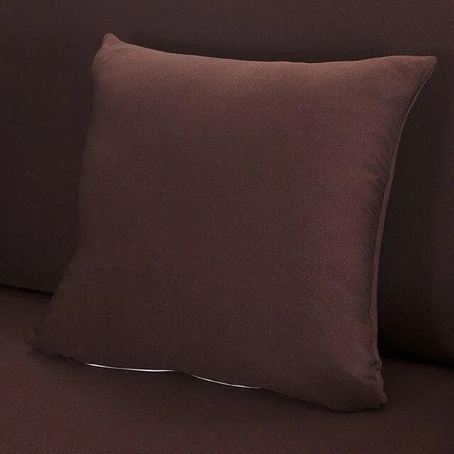 Housse de Coussin - Café - Lot de 2 (45x45cm)