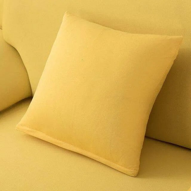 Housse de Coussin - Jaune - Lot de 2 (45x45cm)
