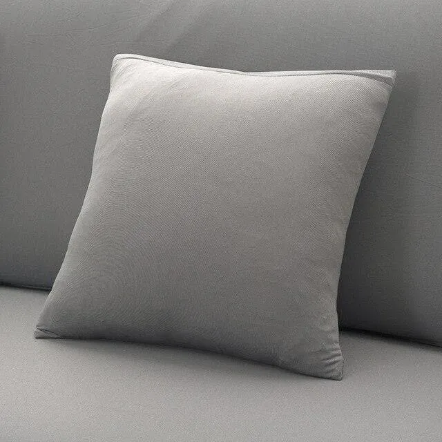 Housse de Coussin - Gris - Lot de 2 (45x45cm)