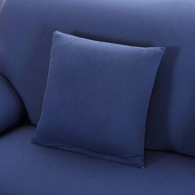 Housse de Coussin - Bleu Marine - Lot de 2 (45x45cm)