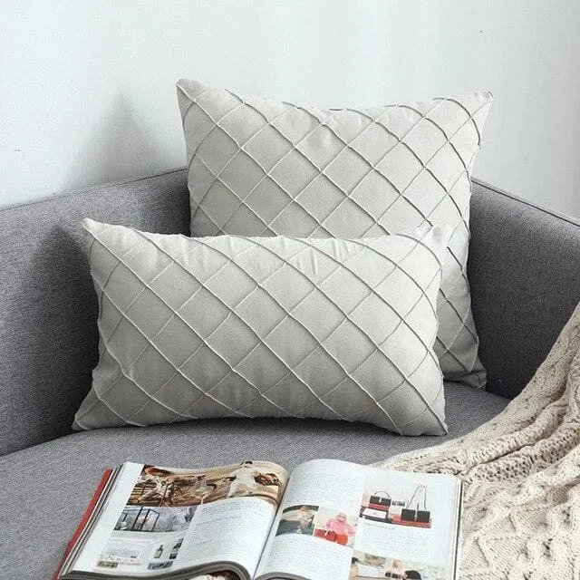 Housse de Coussin Suédine