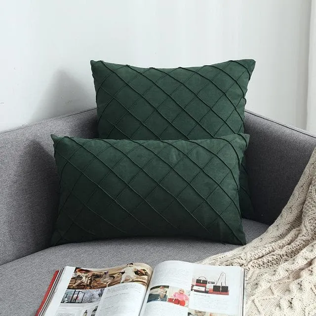 Housse de Coussin Suédine