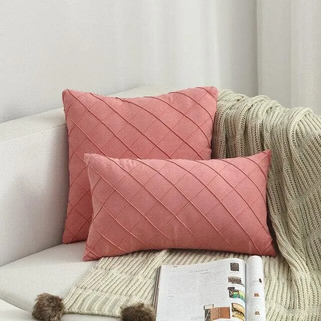 Housse de Coussin Suédine