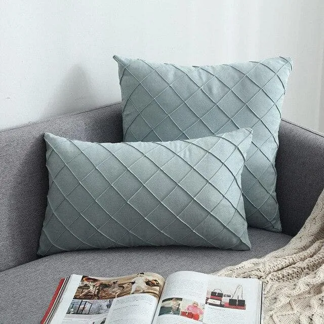 Housse de Coussin Suédine