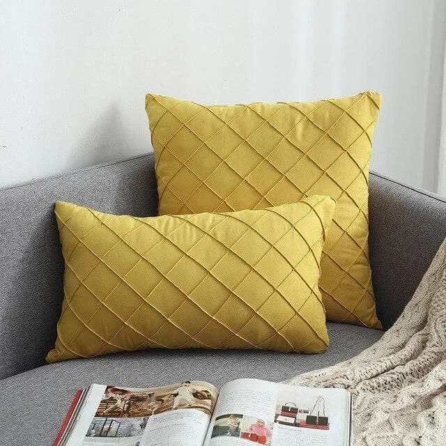 Housse de Coussin Suédine