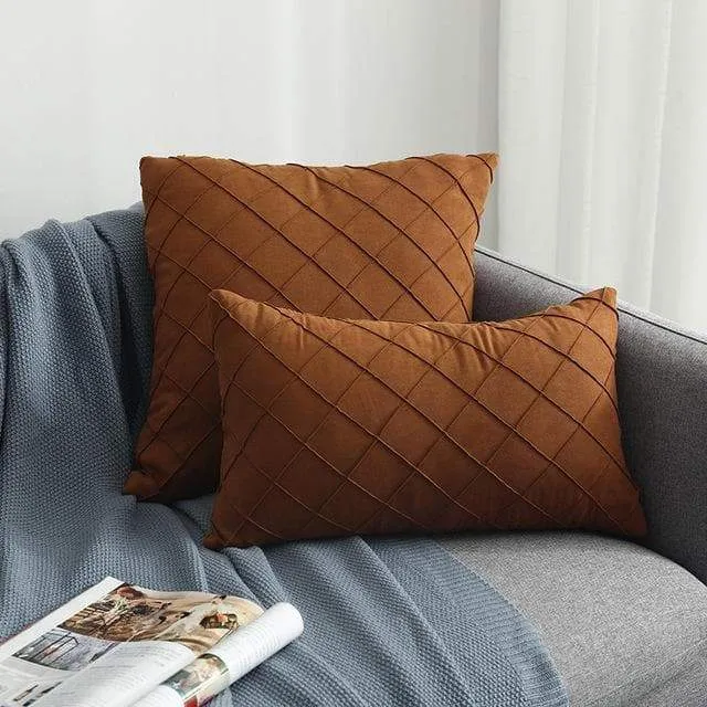 Housse de Coussin Suédine