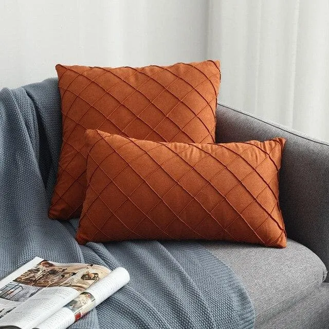 Housse de Coussin Suédine