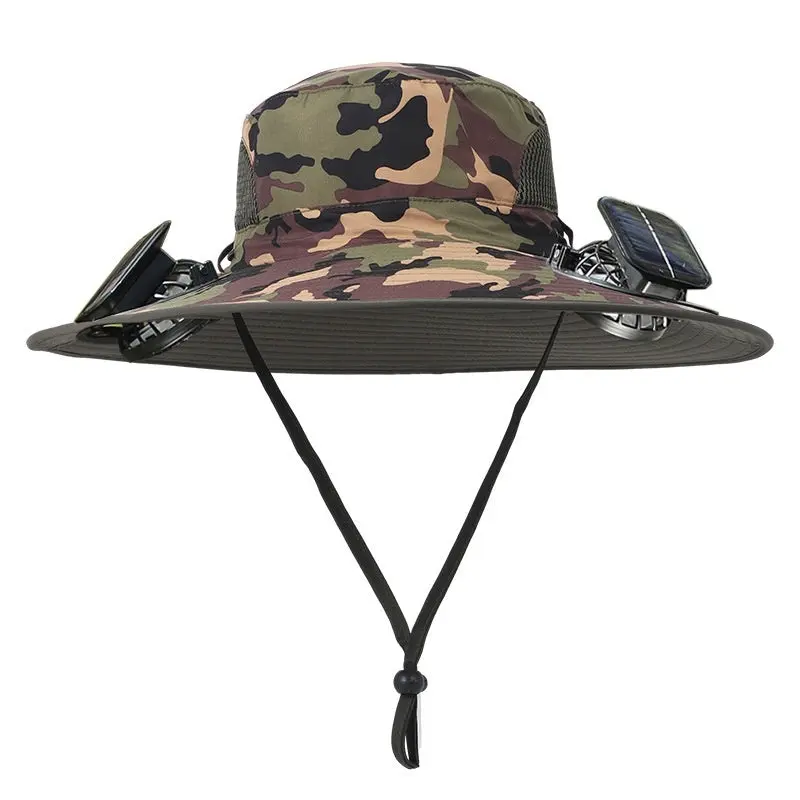 Chapeau à large bord ventilé solaire anti UV SUNCAP