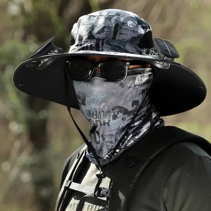 Chapeau à large bord ventilé solaire anti UV SUNCAP