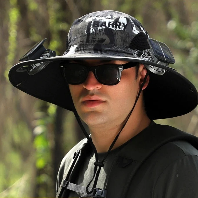 Chapeau à large bord ventilé solaire anti UV SUNCAP