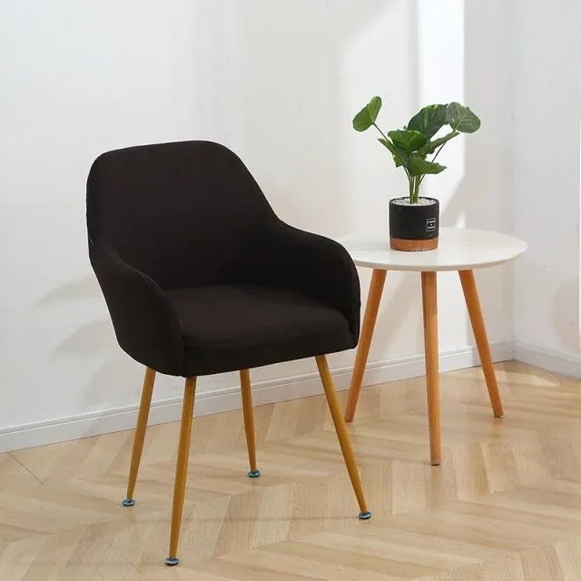 Housse de Chaise Design Scandinave Noir