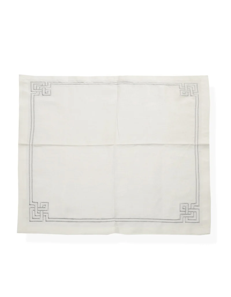 Serviette de table DEJEUNER N°3 / ARGENT