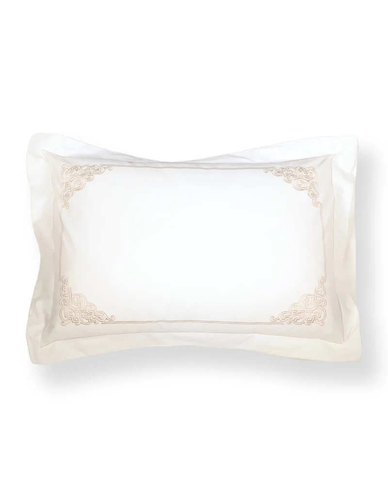 Taie d'oreiller rectangulaire JARDIN ZEN / OR