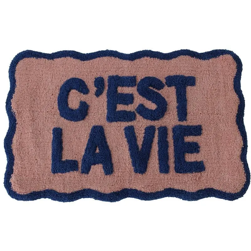 C'est La Vie bademåtte i bomuld – Kersten
