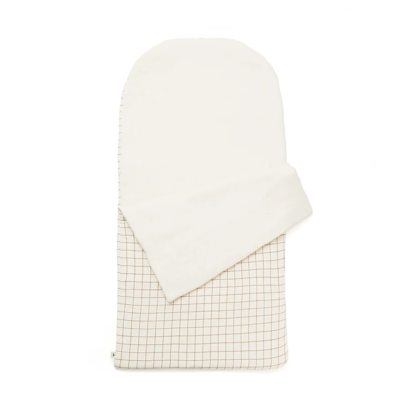 Sac de couchage enfant gaze de coton CARREAU CAMEL
