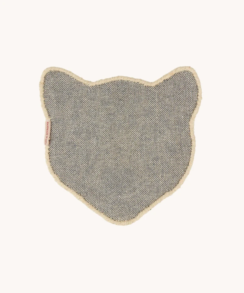 Leopardhoved tæppe i uld – Doing Goods