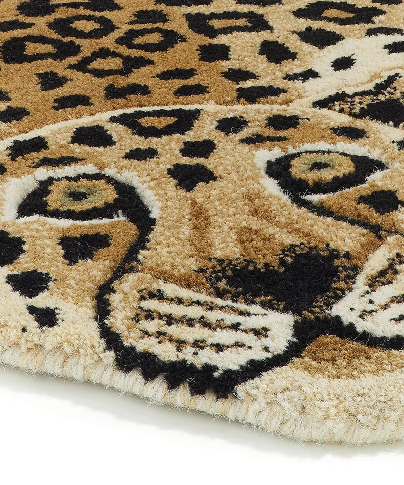 Leopard tæppe i uld – Doing Goods