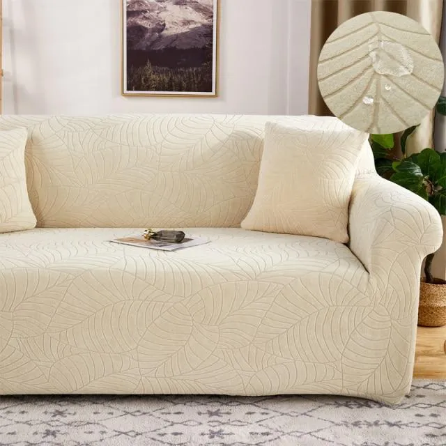 Housse de Canapé à Motifs Floraux Jacquard