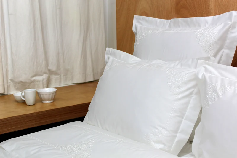 Drap plat TAMIR / BLANC