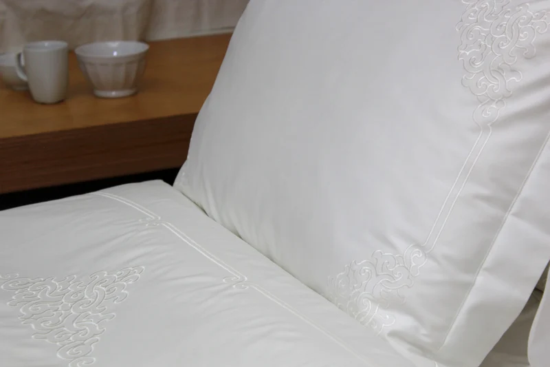 Drap plat TAMIR / BLANC