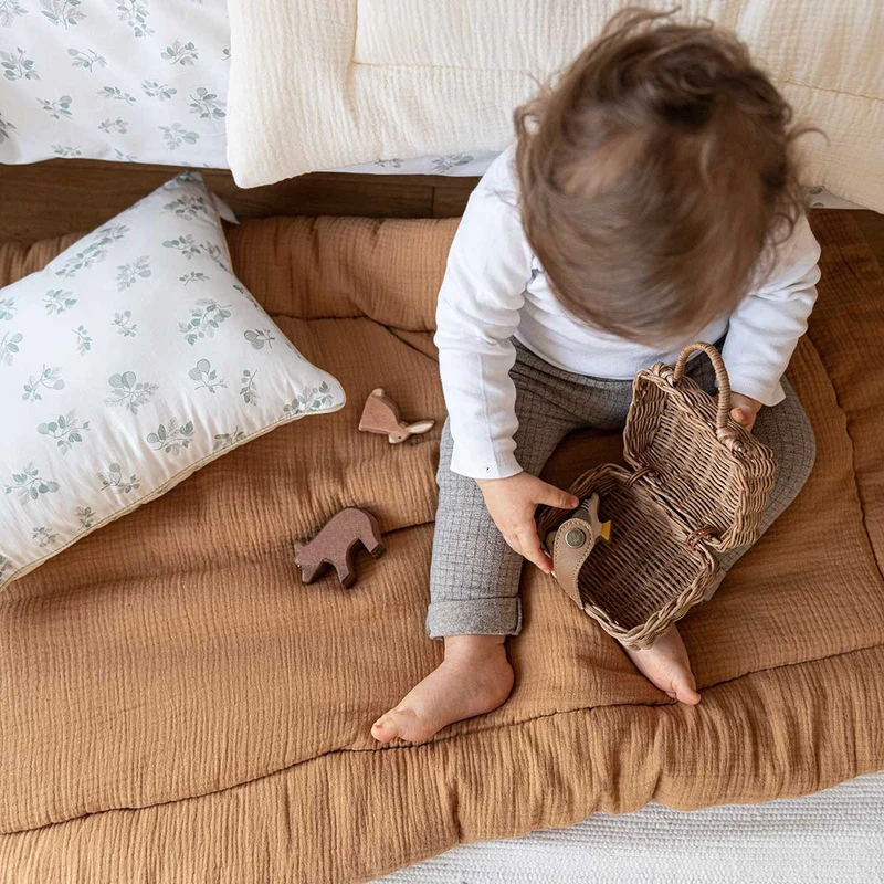 Première couette double gaze de coton CAMEL