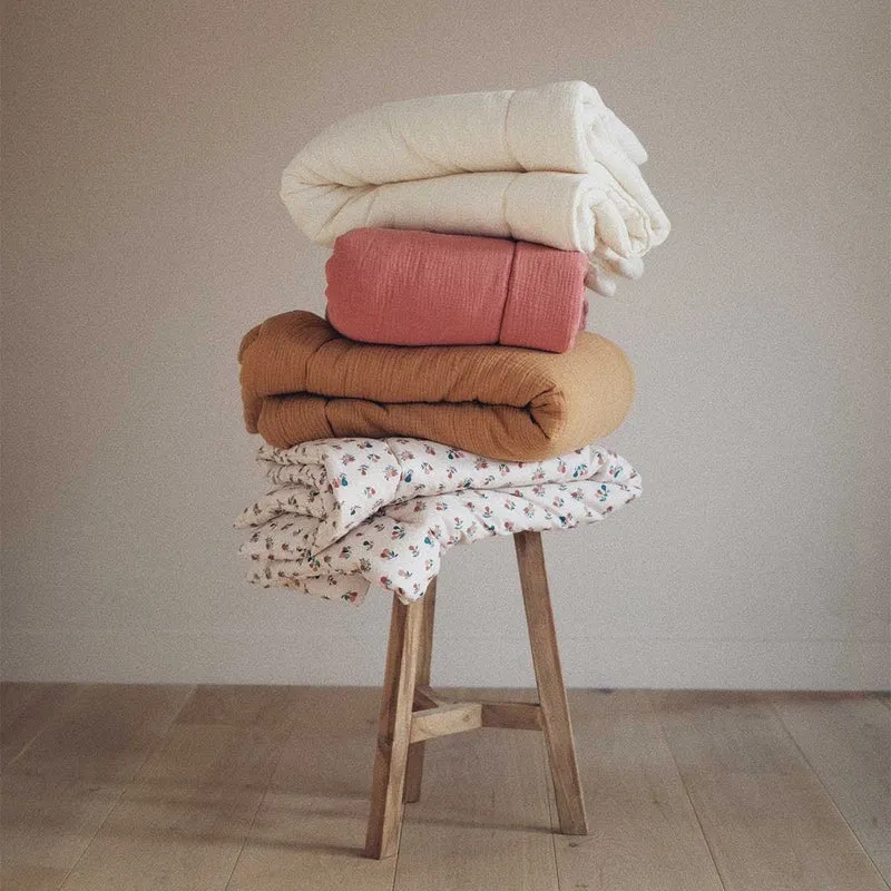 Première couette double gaze de coton CAMEL