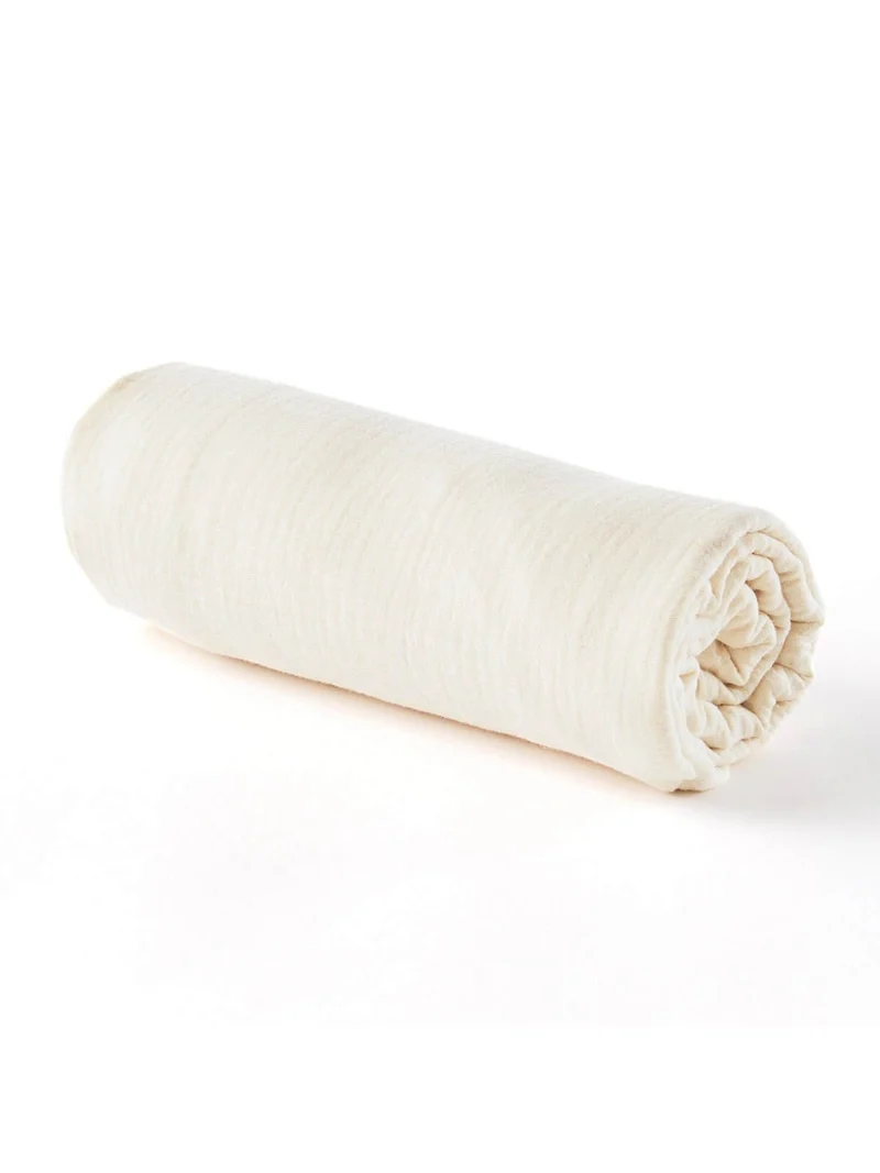 Drap housse bébé gaze de coton ECRU