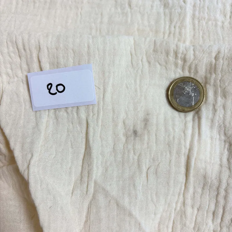 Drap housse bébé gaze de coton ECRU - Imparfaits