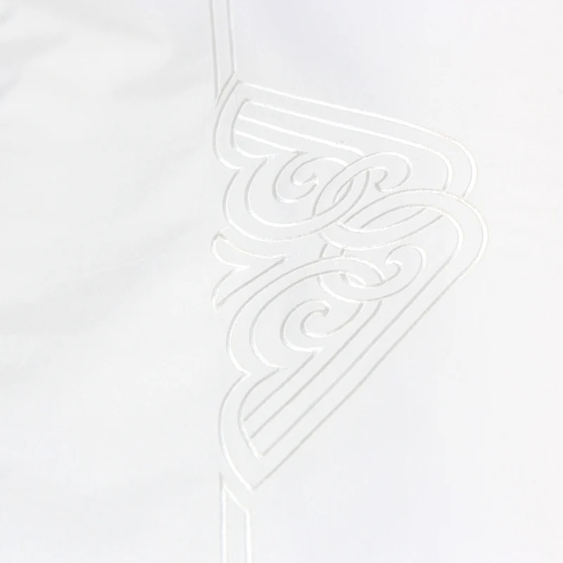 Drap plat ART DECO / BLANC