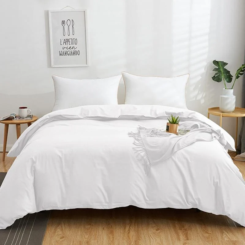 Housse de Couette 240x260 Blanche