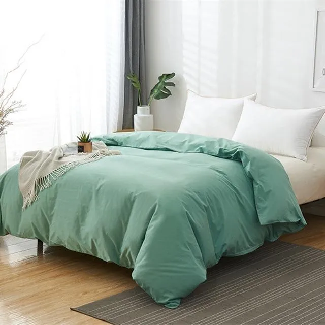 Housse de Couette 220x240 Verte