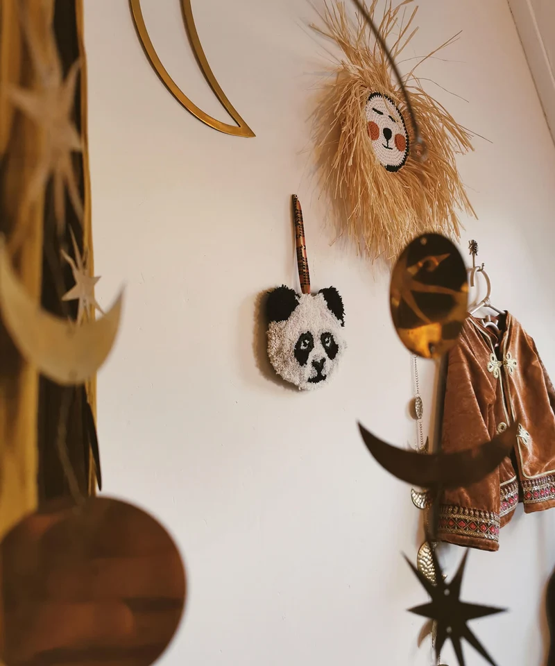 Lille panda tæppe i uld – Doing Goods