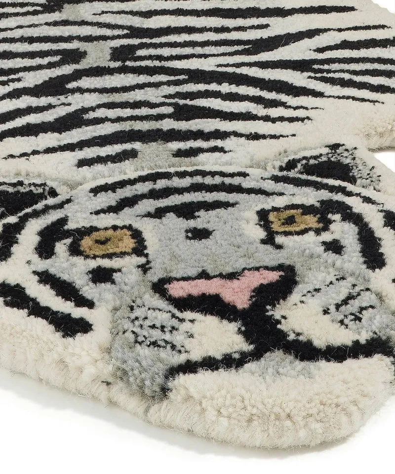Sneklædt tiger tæppe i uld – Doing Goods