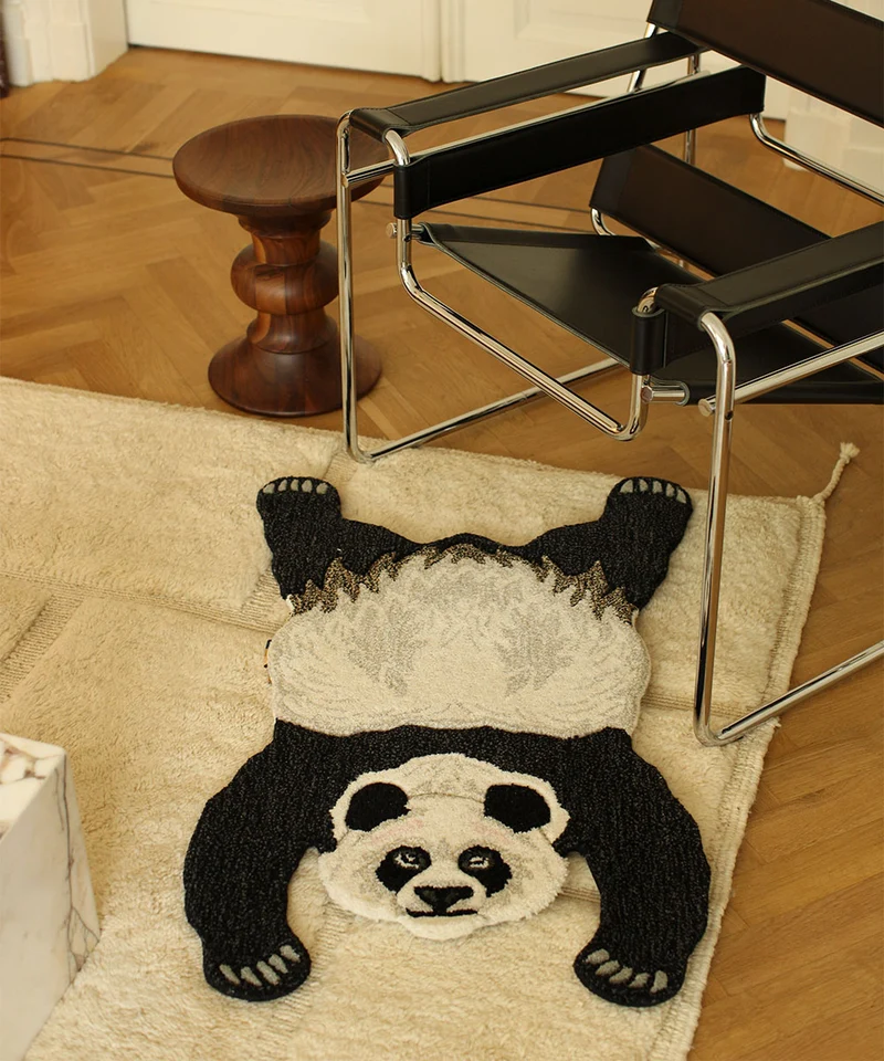 Panda tæppe i uld – Doing Goods