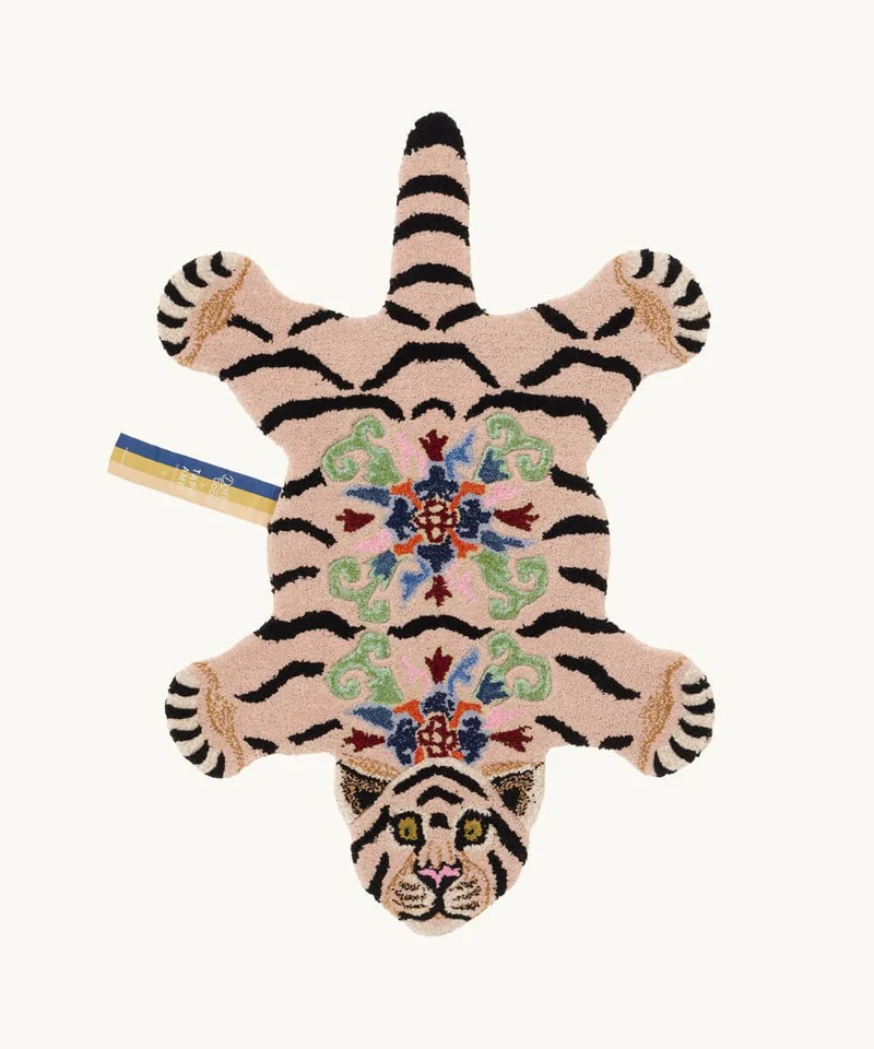 Majestætisk tiger tæppe i uld – Doing Goods