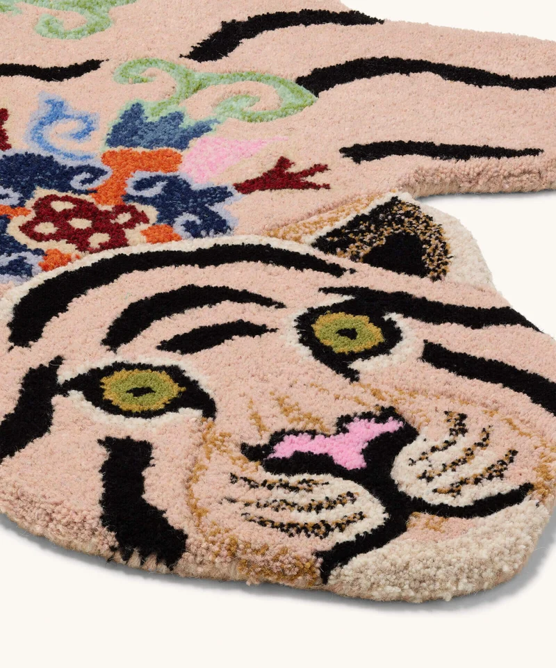 Majestætisk tiger tæppe i uld – Doing Goods