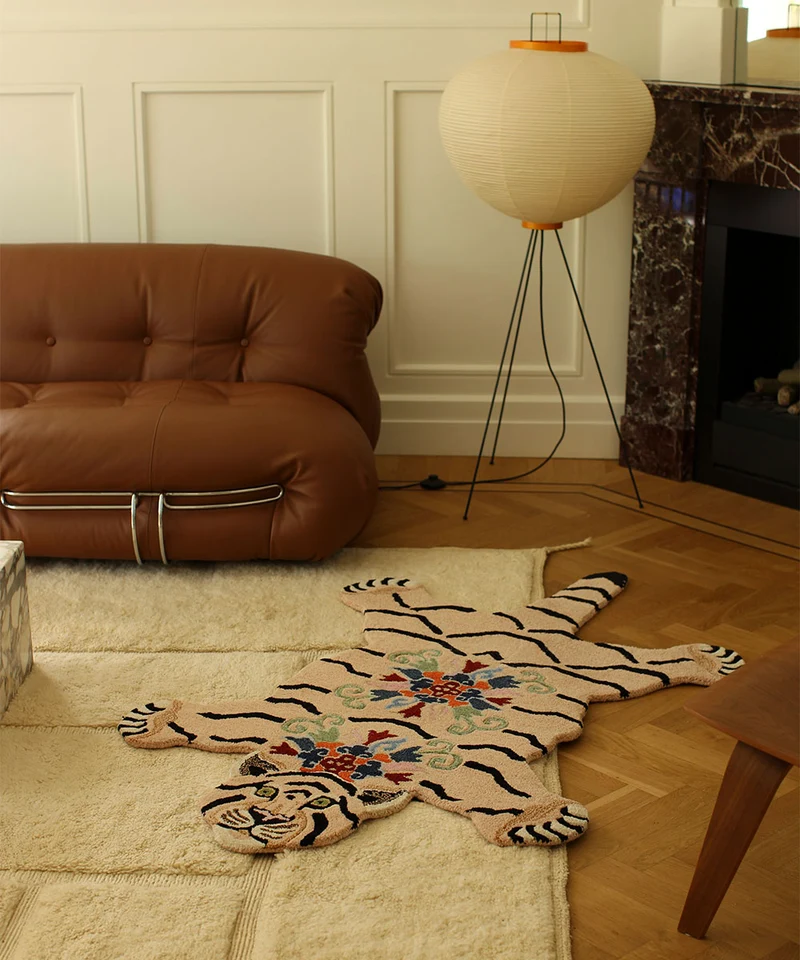 Majestætisk tiger tæppe i uld – Doing Goods
