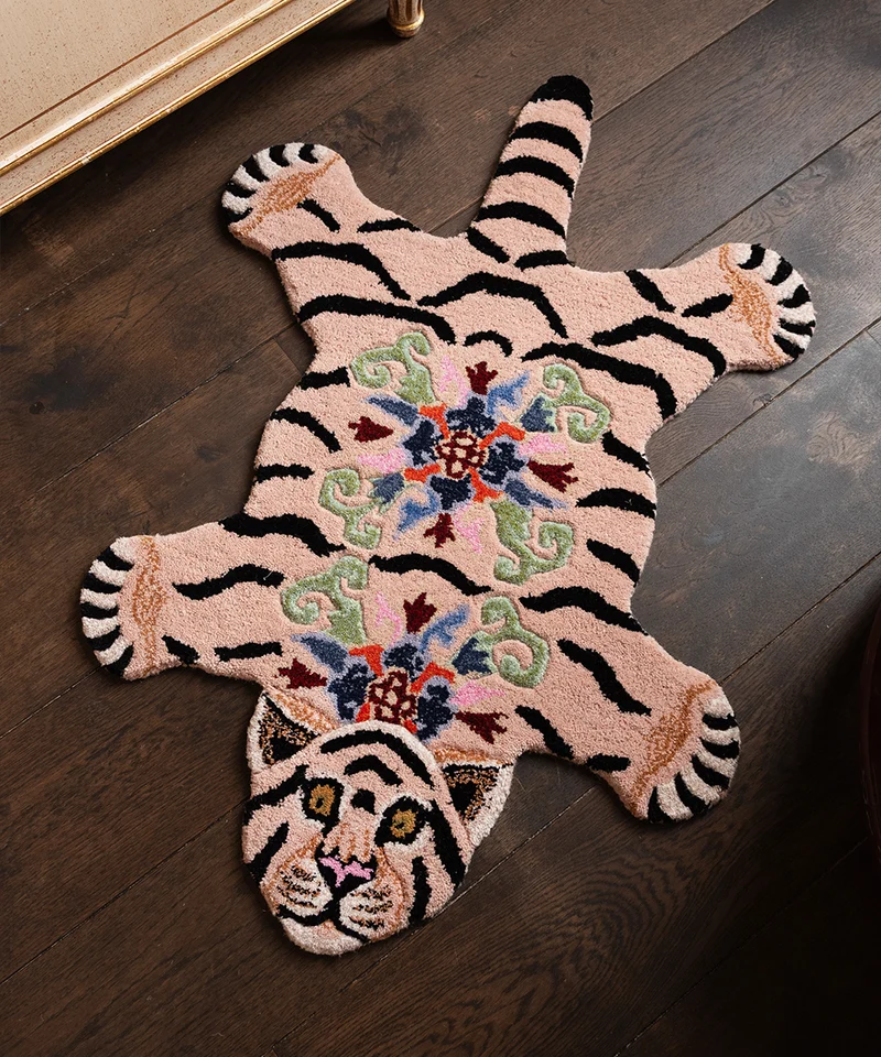 Majestætisk tiger tæppe i uld – Doing Goods