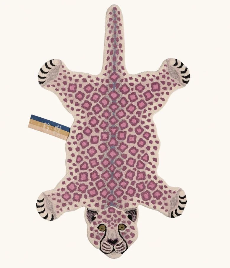 Lilly leopard tæppe i uld – Doing Goods